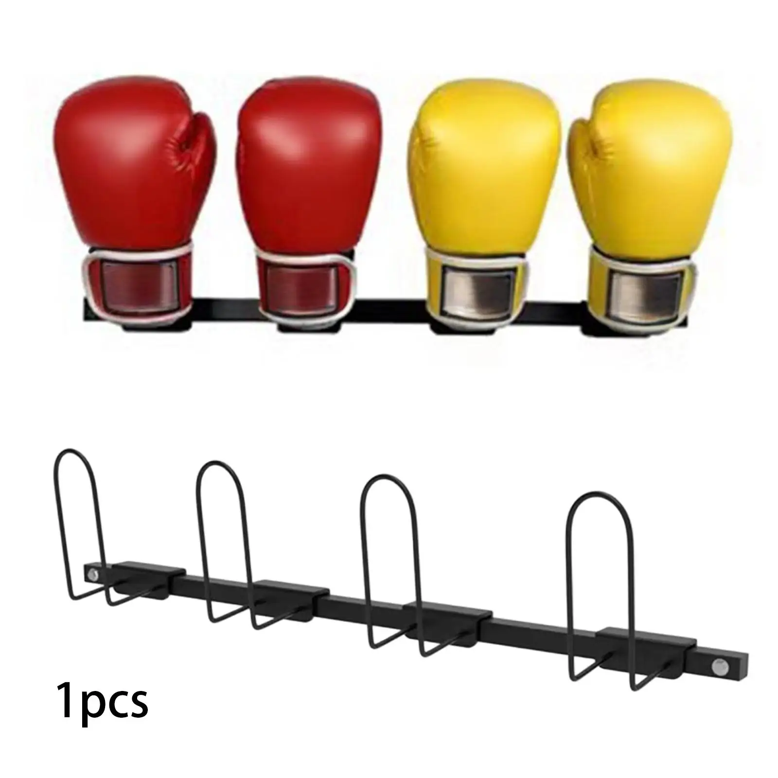Estante de almacenamiento para guantes de boxeo, soporte de pared de acero, fácil instalación, ahorro de espacio, durabilidad, estante para guantes de boxeo - imagen 4