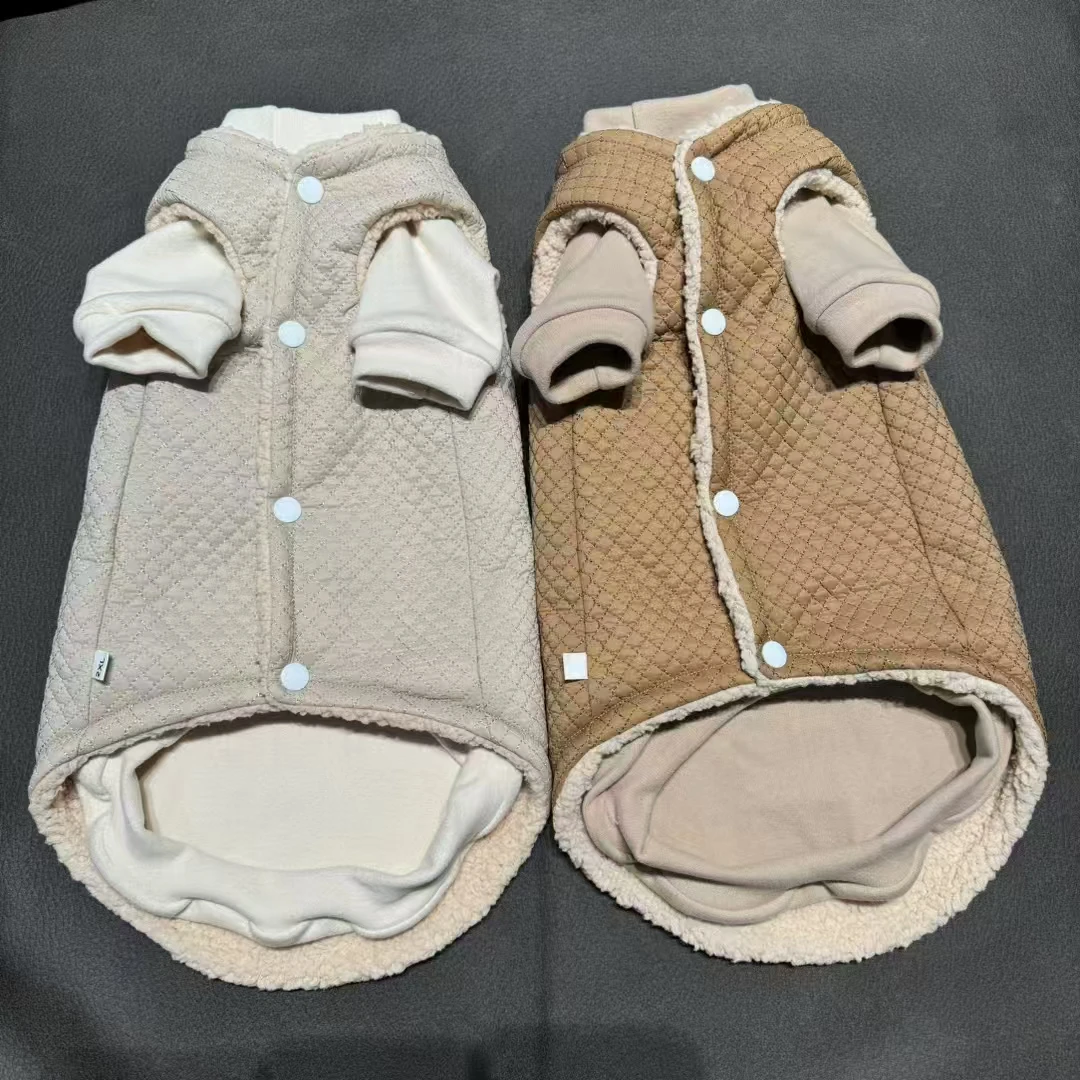 Sudadera gruesa de vellón sólido Traje de chaqueta para Sphynx Invierno cálido manga larga Chaleco de cárdigan caqui para gato sin pelo en otoño - imagen 5