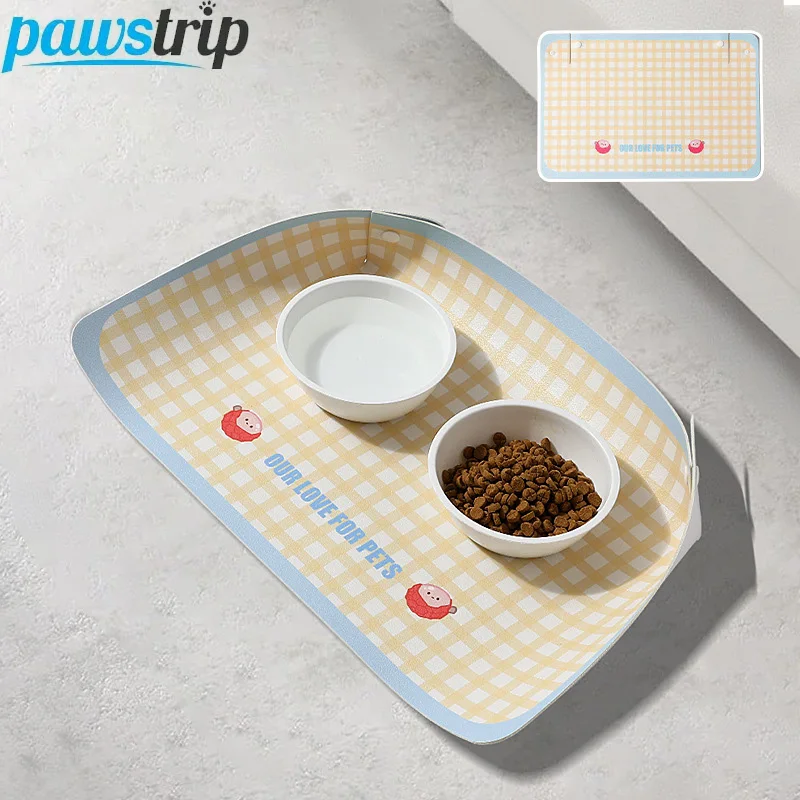 Tapete alimentación semicircular antideslizante para perros y gatos - imagen 4