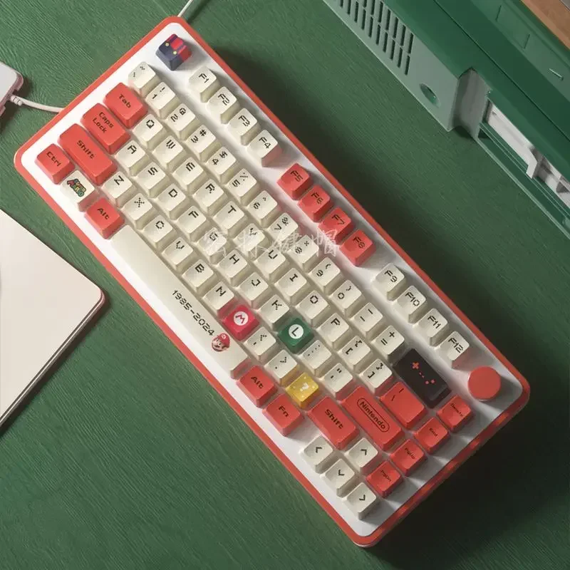 108 Uds Super Marios Bros Keycaps tapas de teclado para teclado mecánico elegante PBT estilo de juego teclado decorativo Keycaps regalo - imagen 3