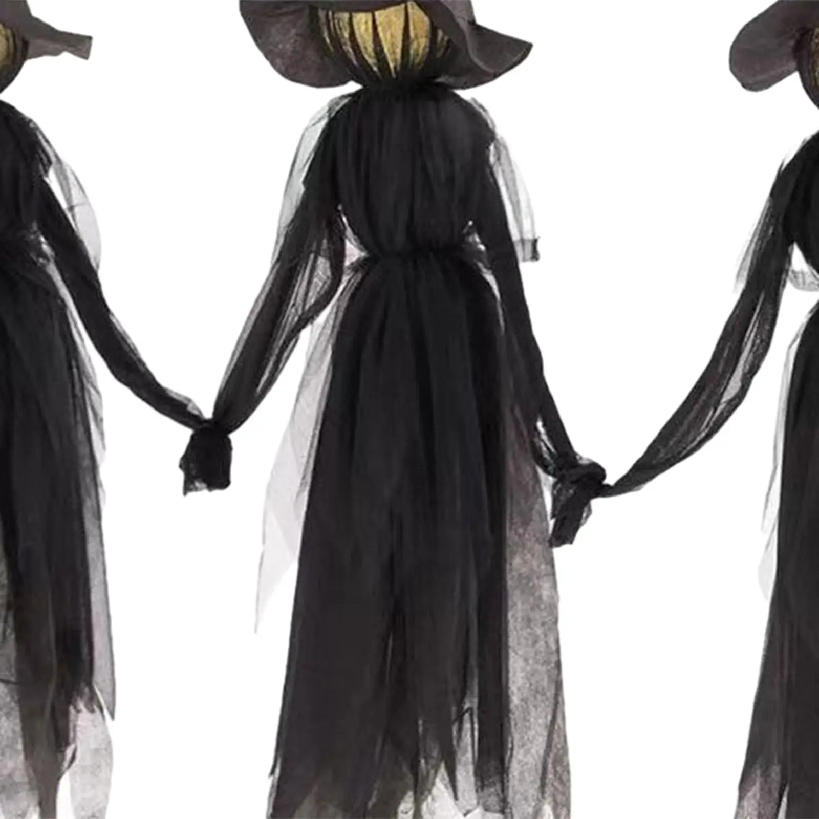 Screaming Witch Halloween Sound Activated Transducer Gifts Colorful Glow Home Garden Decor for Outside Yard Garden Home Entrance