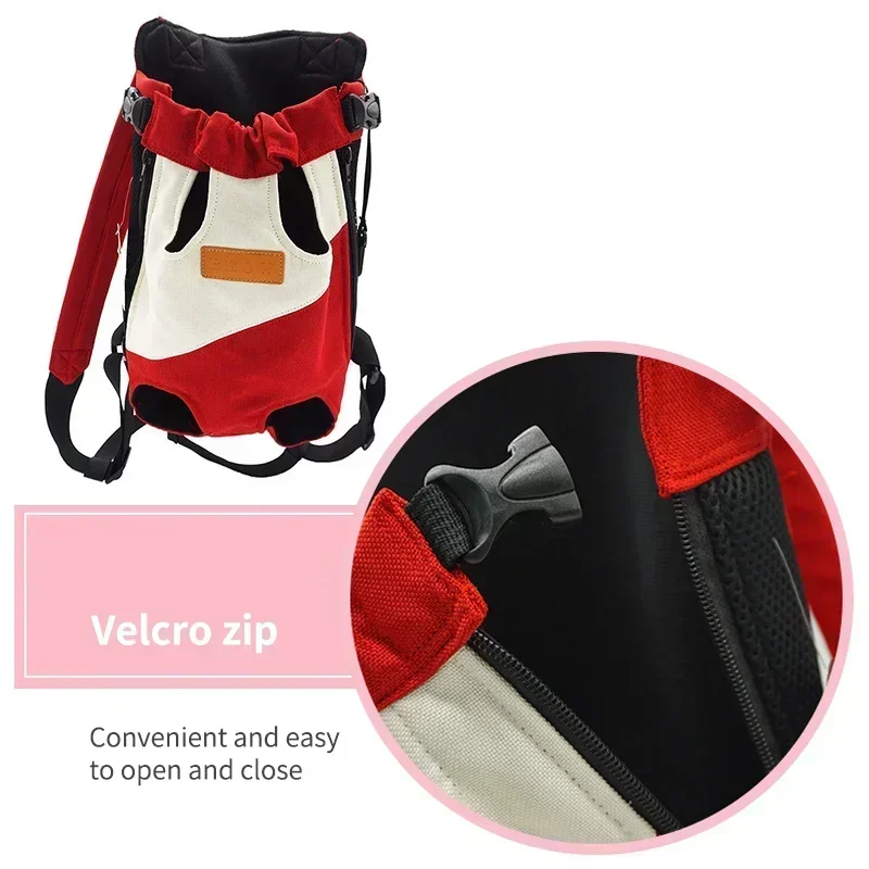 Mochila de viaje doble, bolso de hombro transpirable, pecho, portátil, gato, cuatro perros - imagen 4