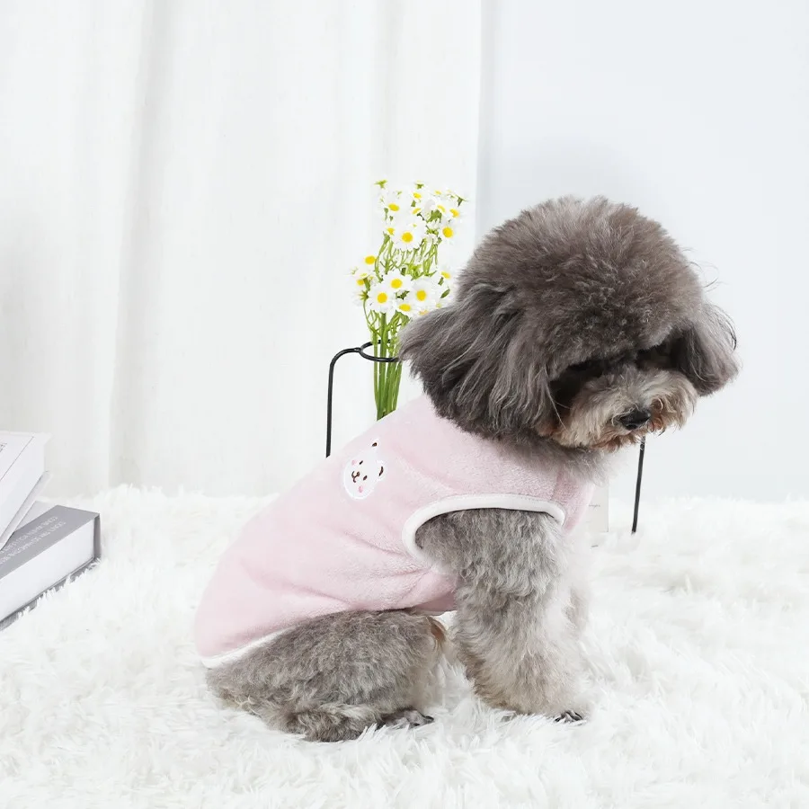 El chaleco cálido para mascotas de otoño e invierno es adecuado para perros para mantener el calor en casa en invierno y protegerse del viento al aire libre. - imagen 4