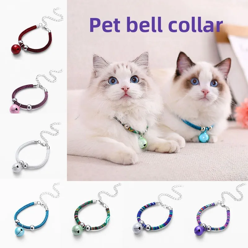 Anillo para el cuello para mascotas, Collar con campana, oso grande de peluche, cachorro, gato, Collar para mascotas, suministros para perros