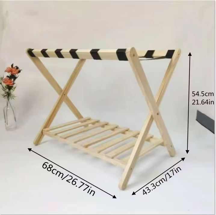 Soporte plegable para transportín de gato y perro en madera