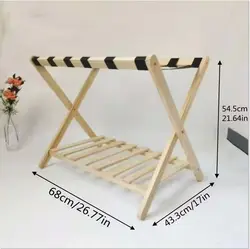 Soporte plegable para transportín de gato y perro en madera