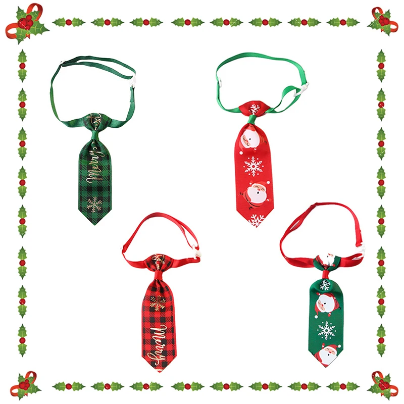 Collar navideño para Gato, collares para mascotas con lazo de copo de nieve para perros pequeños, Collar para gato, accesorios para fiesta de Navidad para mascotas - imagen 2