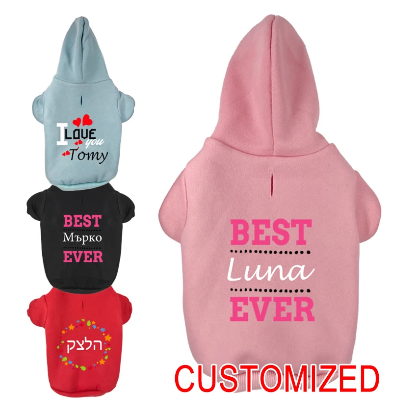 Sudadera capucha perro nombre personalizado - vista principal