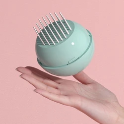 Nuevo peine para mascotas UFO, peine de aguja redondo para flotar el cabello, limpieza, peine de belleza, cepillo de baño especial de pelo largo