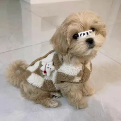 Chaqueta de lana para perros Abrigo térmico otoño invierno