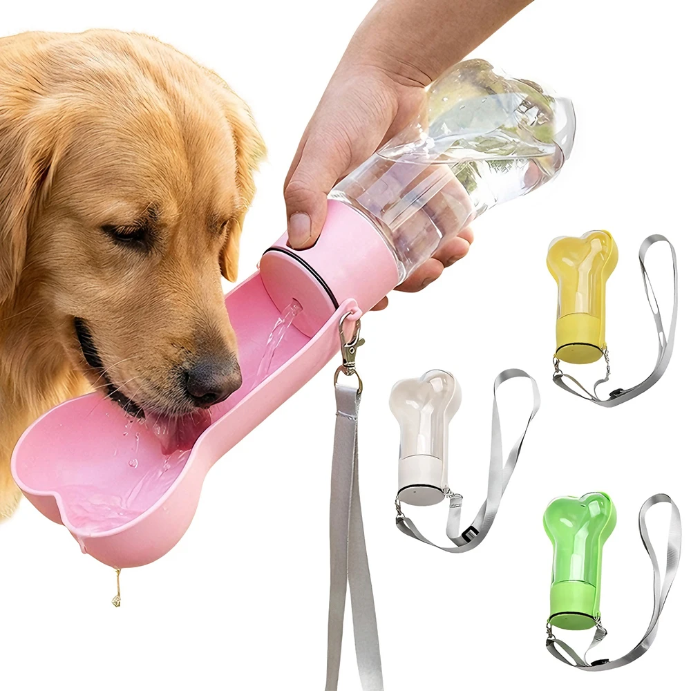 Botella de agua portátil sin fugas para perros y gatos – De viaje - imagen 3