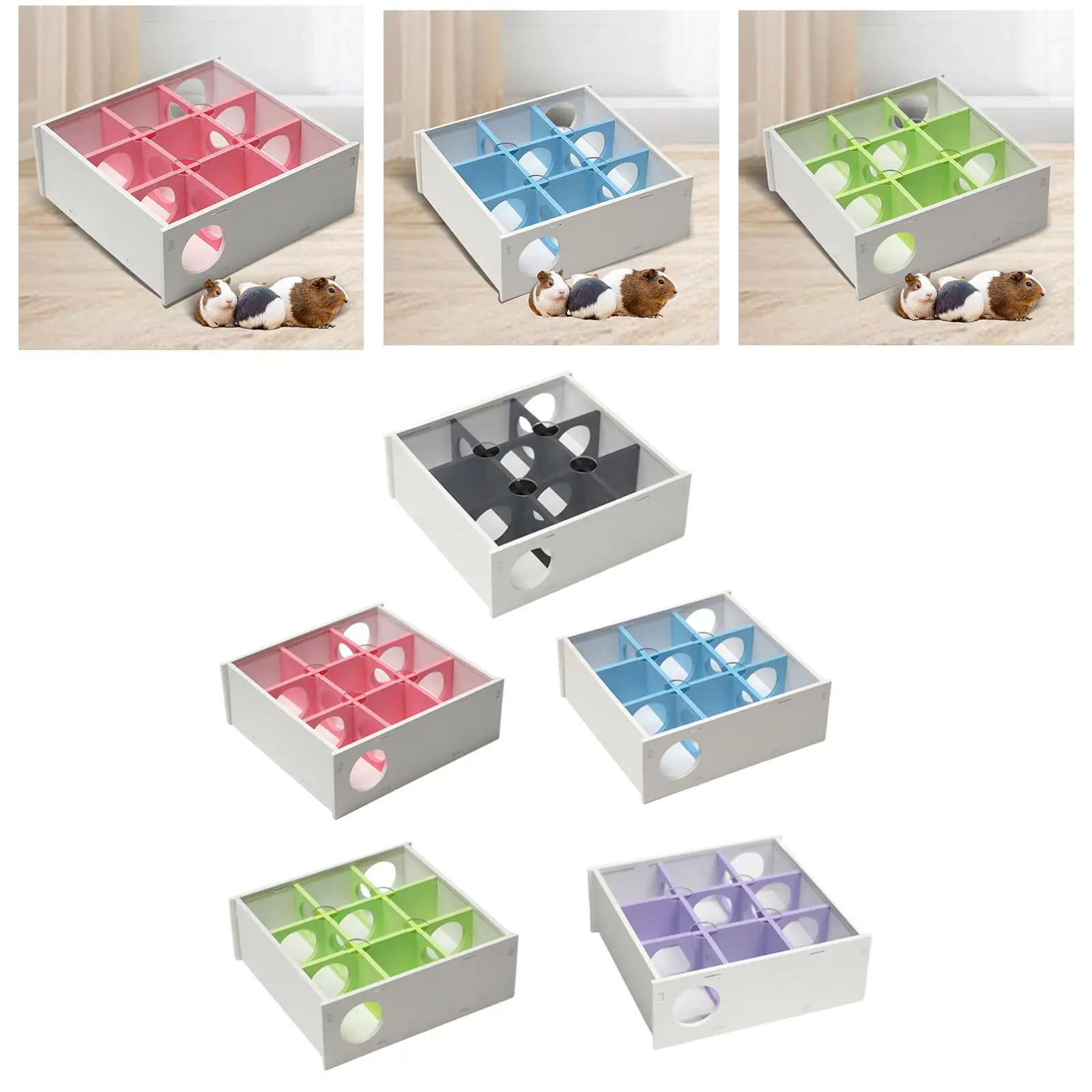  Hamster Maze Tunnel Puzzle Toy Playhouse House for Dwarf Hamster