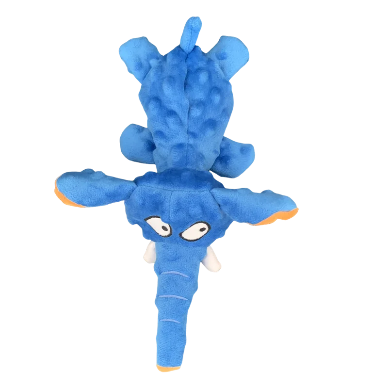 Pequeños juguetes de peluche para perros crudos, concha de elefante chirriante, juguete duradero para perros, juguete interactivo indestructible con sonido para cachorros, suministros para mascotas - imagen 4