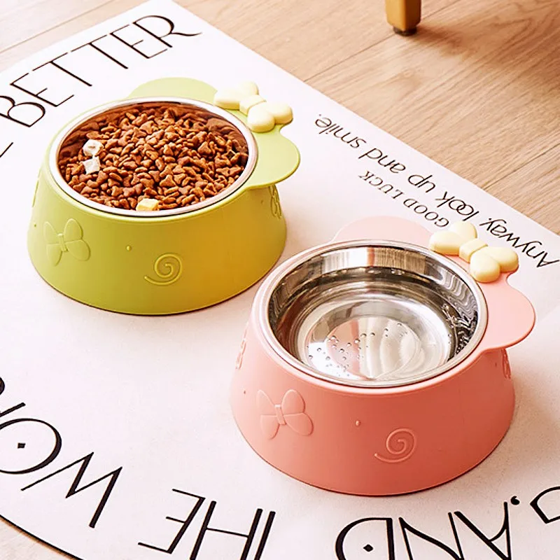 Comedero acero inoxidable para gatos y perros con protector de cuello - imagen 5