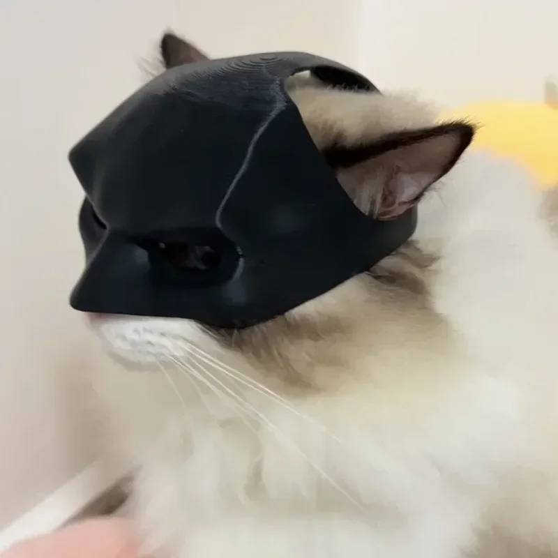 TONG Cat Bat Cool Man Mask Cat Avenger Mask Matte Cute Bat Mask Juguetes de superhéroe Cat Bat Pet - imagen 5