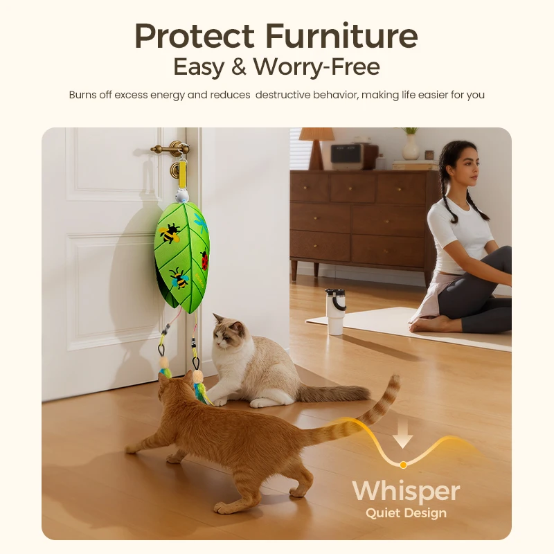 Juguete automático láser y pluma para gatos y perros pequeños - imagen 2