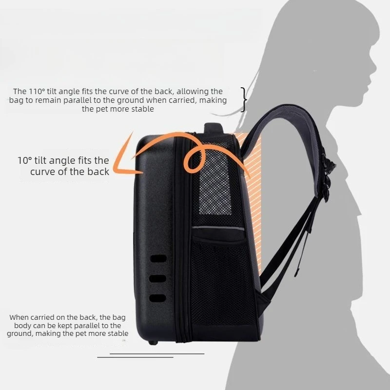 Mochila transportín transparente para gatos y perros mini - imagen 2