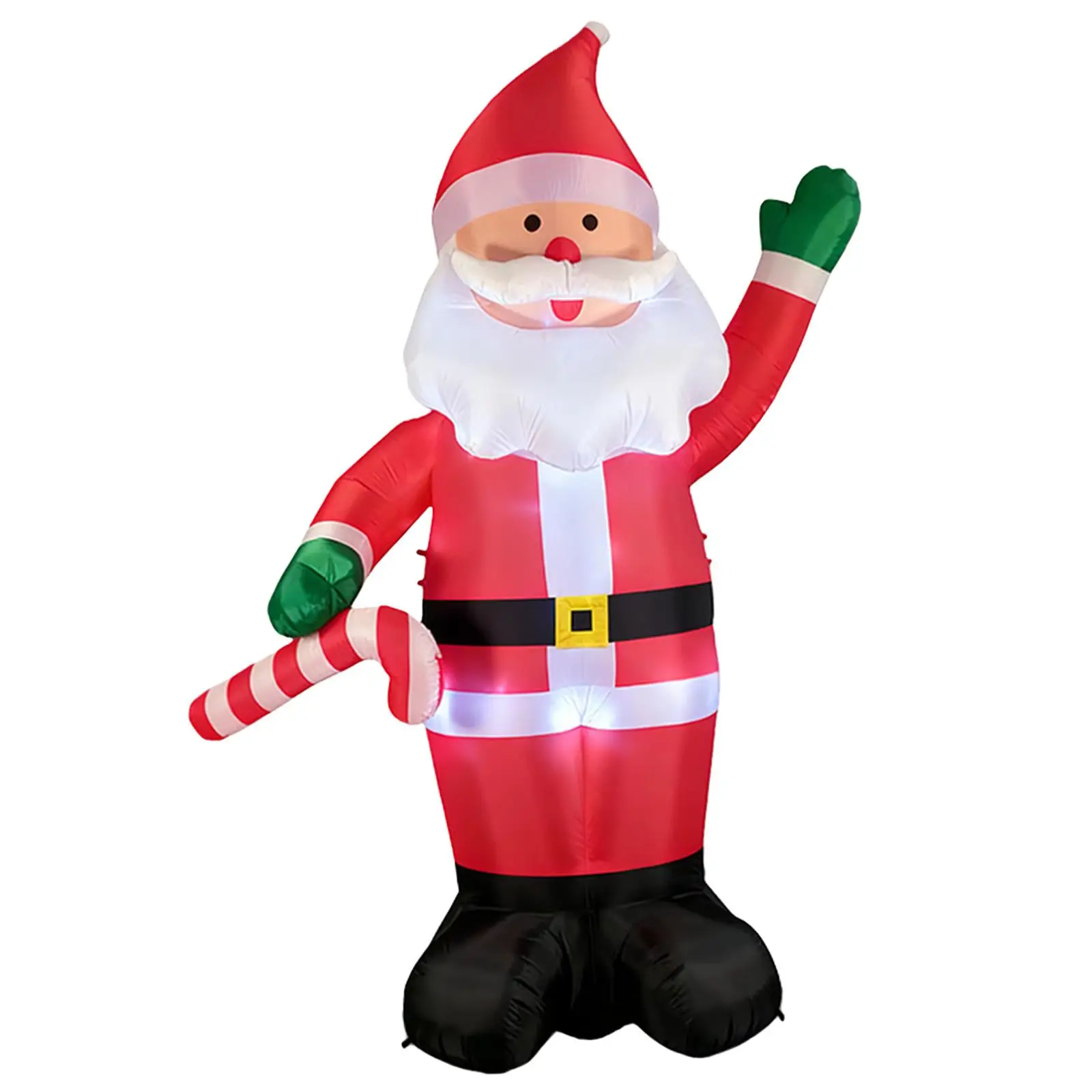 Navidad inflable iluminada de Papá Noel de 12 pies con luces LED, decoración navideña, adorno decorativo para patio de vacaciones - imagen 4