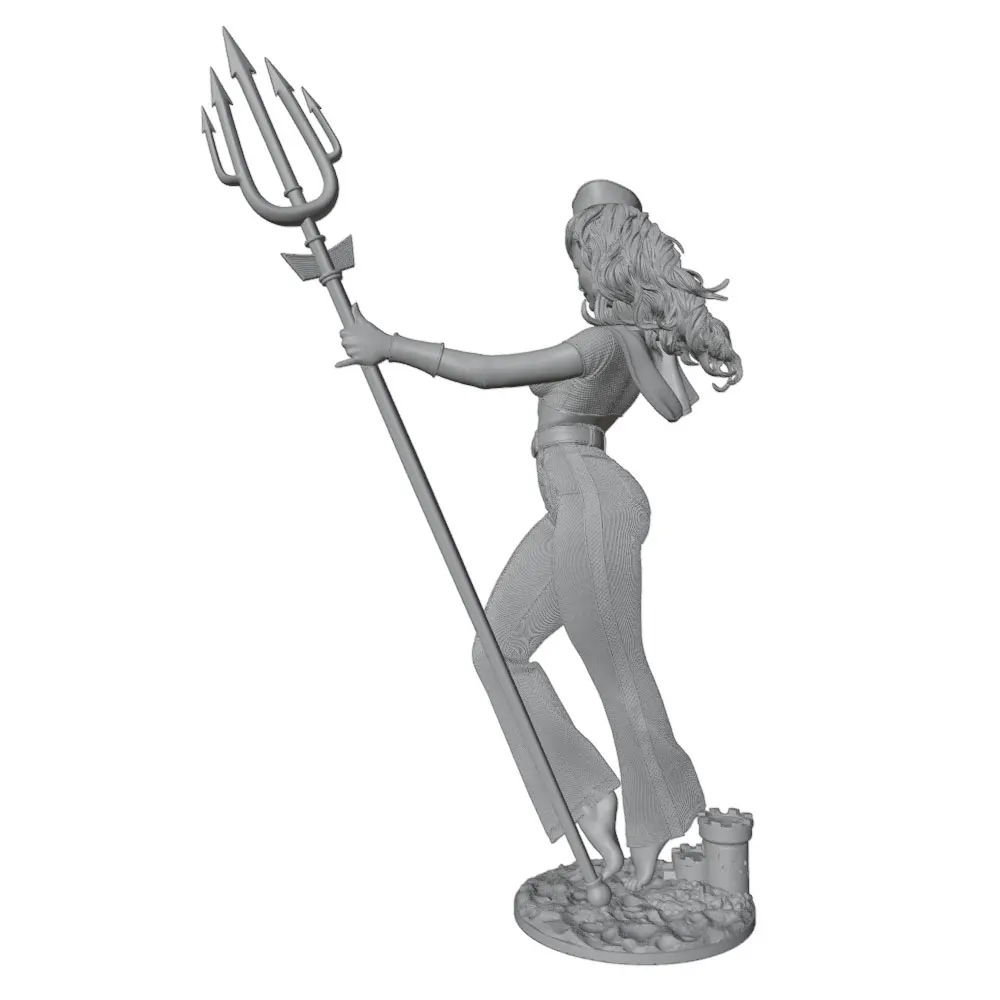 Figura de resina anime gris sin montar ni pintar, mini coleccionable