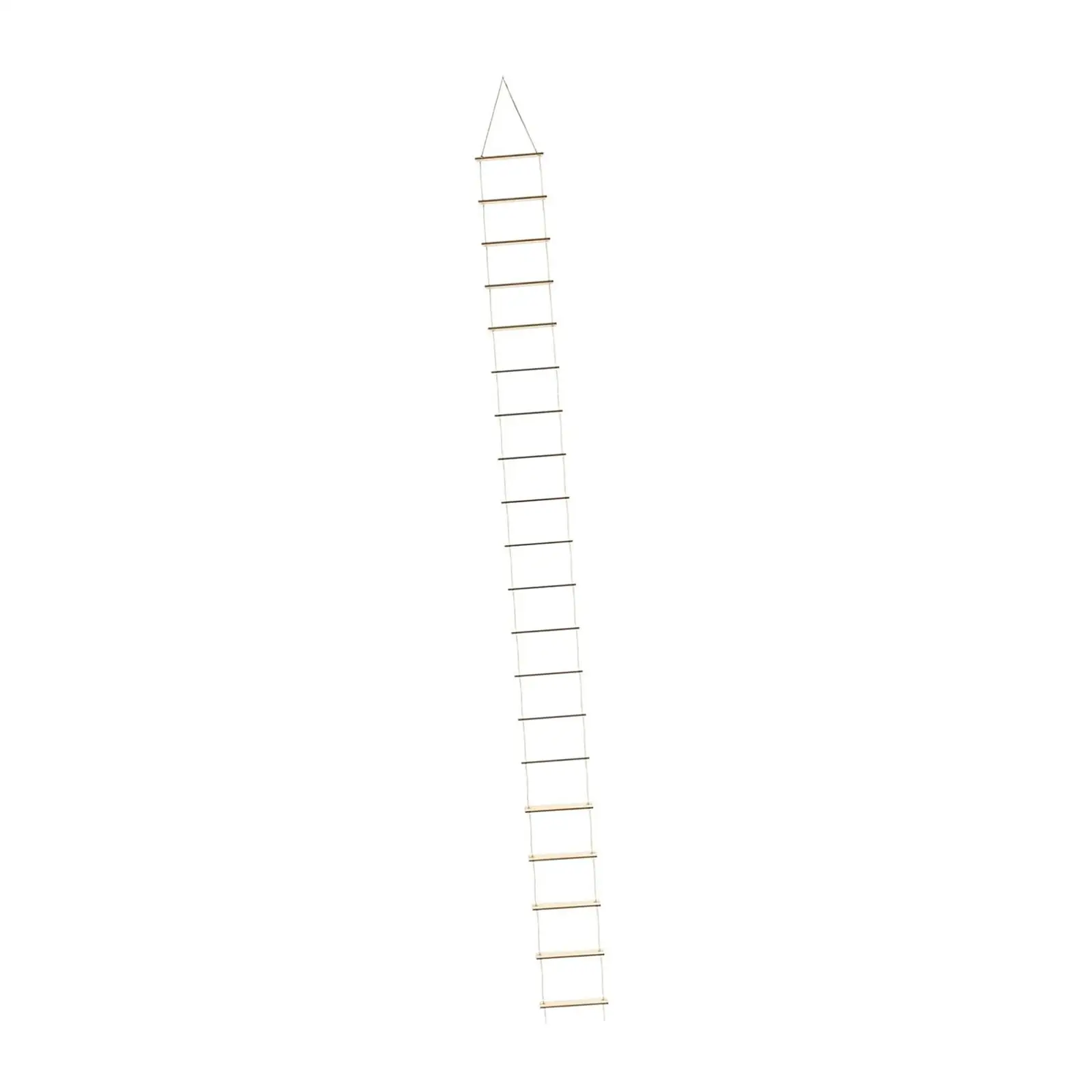 Miniature Ladder for Gnomes with 20 Wooden Steps for Windowsills