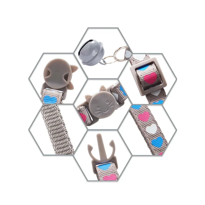 Collar de gato personalizado, etiqueta de identificación de mascota, nombre personalizado, placa de identificación grabada gratis, gatito, cachorro, etiqueta con nombre antipérdida, Collar con hebilla de seguridad - imagen 5