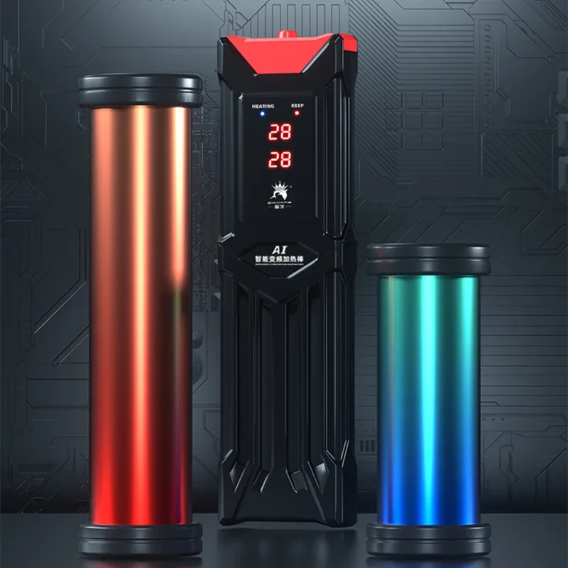 Varilla calefactora de vidrio para tortuga para pecera, calentador de aleación de titanio para acuario, conversión de frecuencia, varilla de temperatura constante - imagen 2