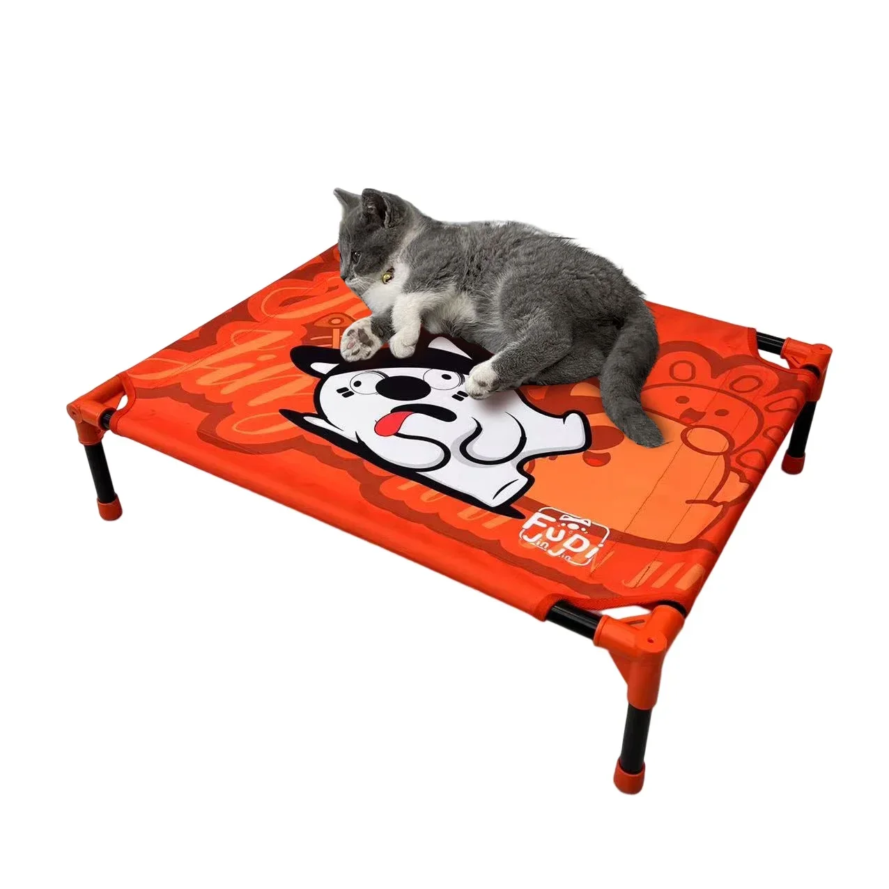 Cama portátil para perros al aire libre de invierno, malla transpirable elevada, cama grande, mediana y pequeña para mascotas para acampar o en la playa - imagen 2