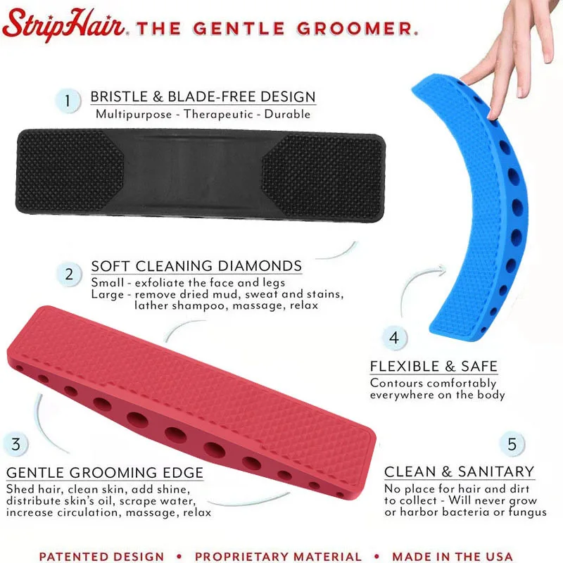 Cepillos para caballos 6 en 1, tabla de afeitar, cepillo para caballos, cepillo multifuncional para tablero, herramienta de masaje limpia para perros y caballos - imagen 3