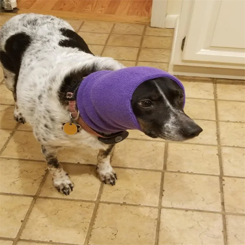 Orejeras de aseo para perros, orejeras suaves y cálidas a prueba de ruido, cubierta de oreja para mascotas, sombrero de tela, baño, secado de soplado, manga de cabeza para mascotas - imagen 4