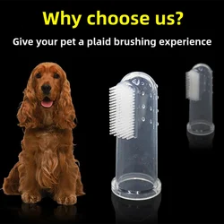 Cepillo dental silicona para gato y perro – Limpieza bucal dedo