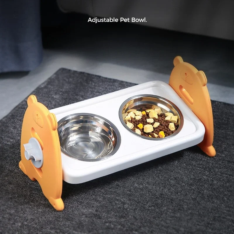 Cuenco doble antideslizante para gatos, cuenco para perros con soporte, alimentación para mascotas, cuenco de agua para gatos, cuencos para comida para mascotas, alimentador para perros, suministros de productos - imagen 2