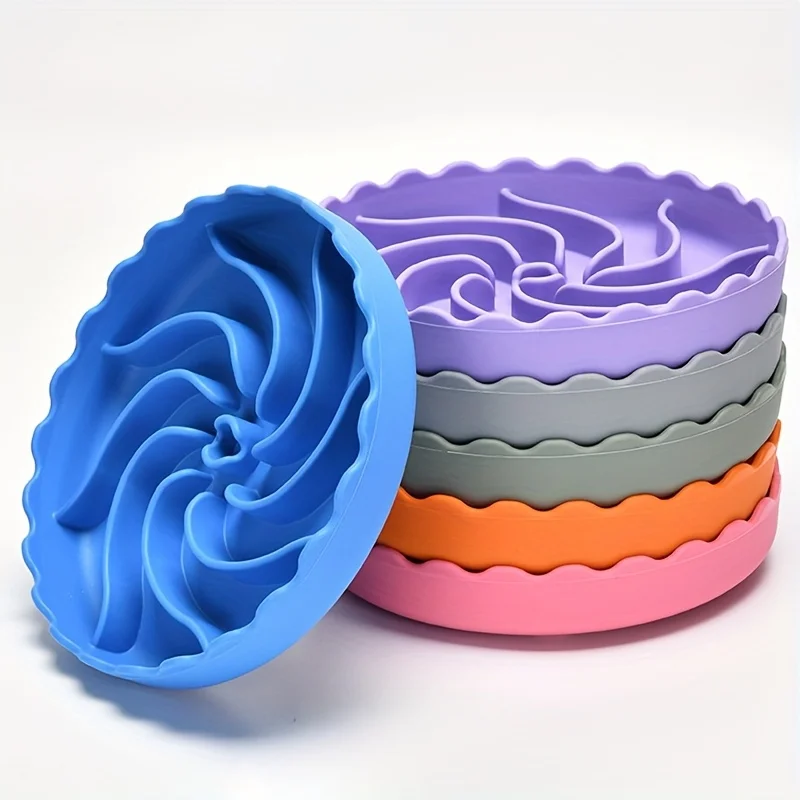 Estera redonda de silicona para alimentación lenta de perros, estera para lamer mascotas con ventosas, almohadilla de alimentación lenta antiasfixia para perros, accesorios para perros - imagen 4