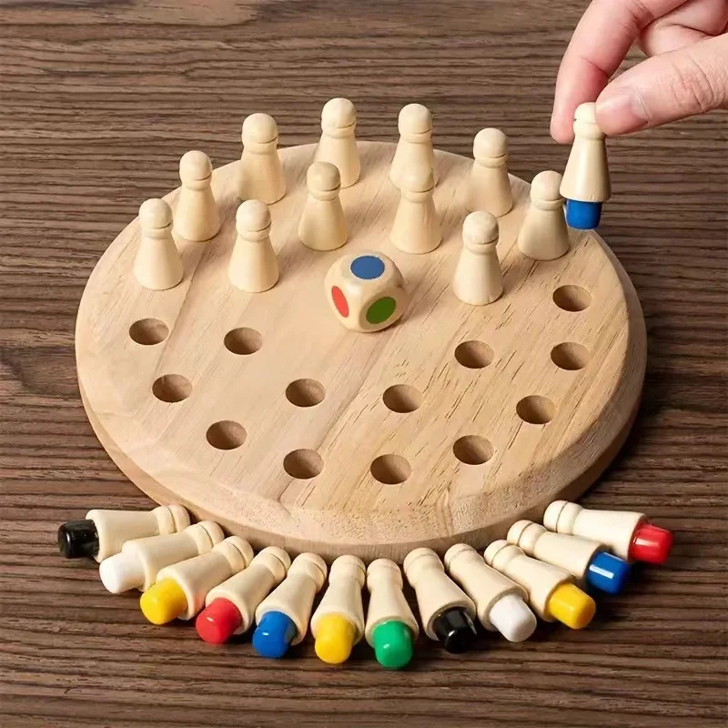 Ajedrez de memoria en madera para gatos y perros – Juguete educativo - imagen 4