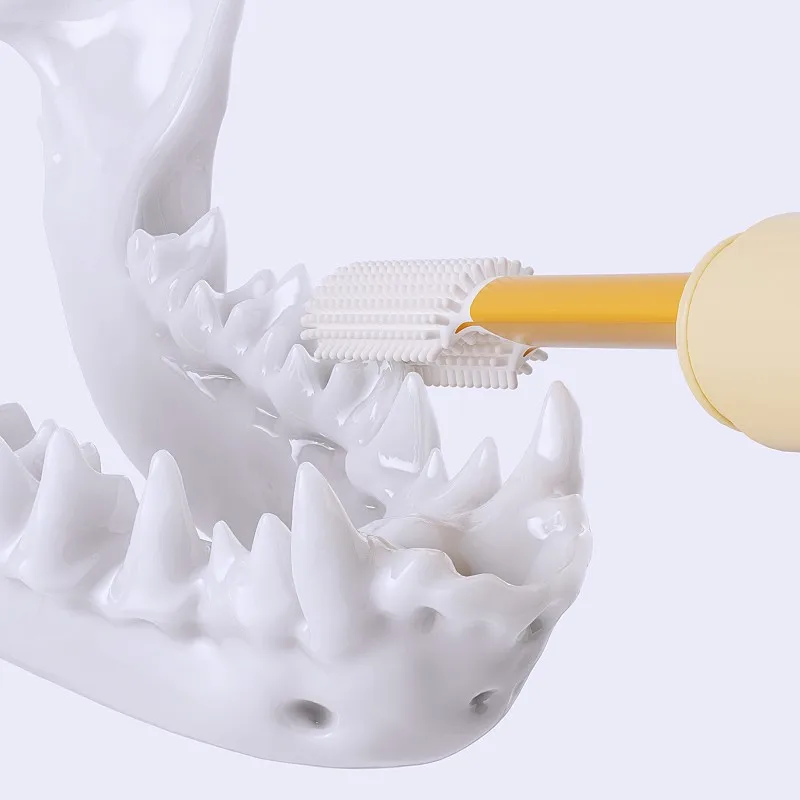 Cepillo de dientes para perros con cerdas suaves y doble cara - imagen 4