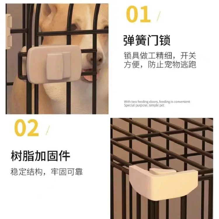 Jaula para perros Jaula para mascotas atrevida Perro pequeño, mediano y grande, Jaulas de hierro para interiores, Perrera, Jaulas para gatos - imagen 4