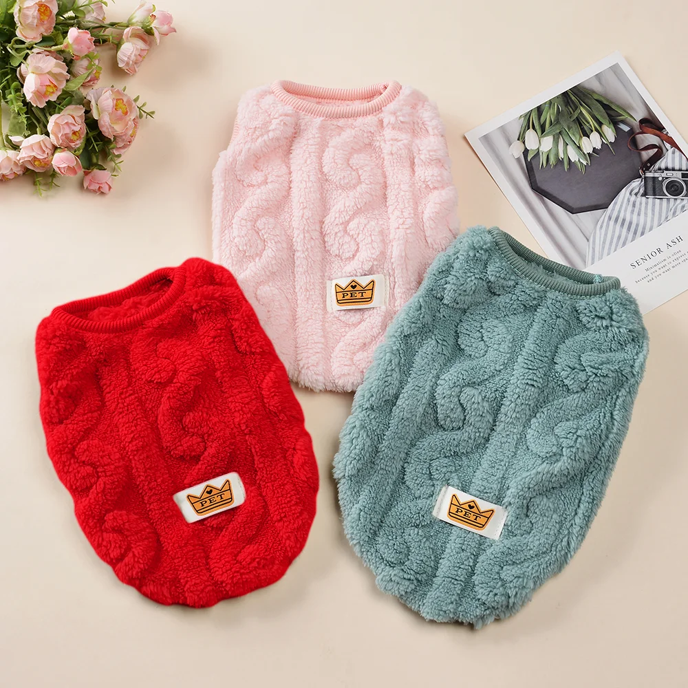 Ropa suave para gatos para invierno y otoño, suéter de felpa de lana cálido para mascotas, chaleco elástico acogedor para gatitos, abrigo para perros pequeños y medianos, gatos Sphynx - imagen 3