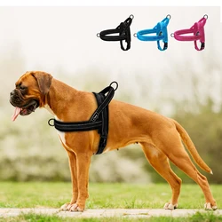 Chaleco reflectante acolchado para Pitbull y Bulldog – Sin tirones