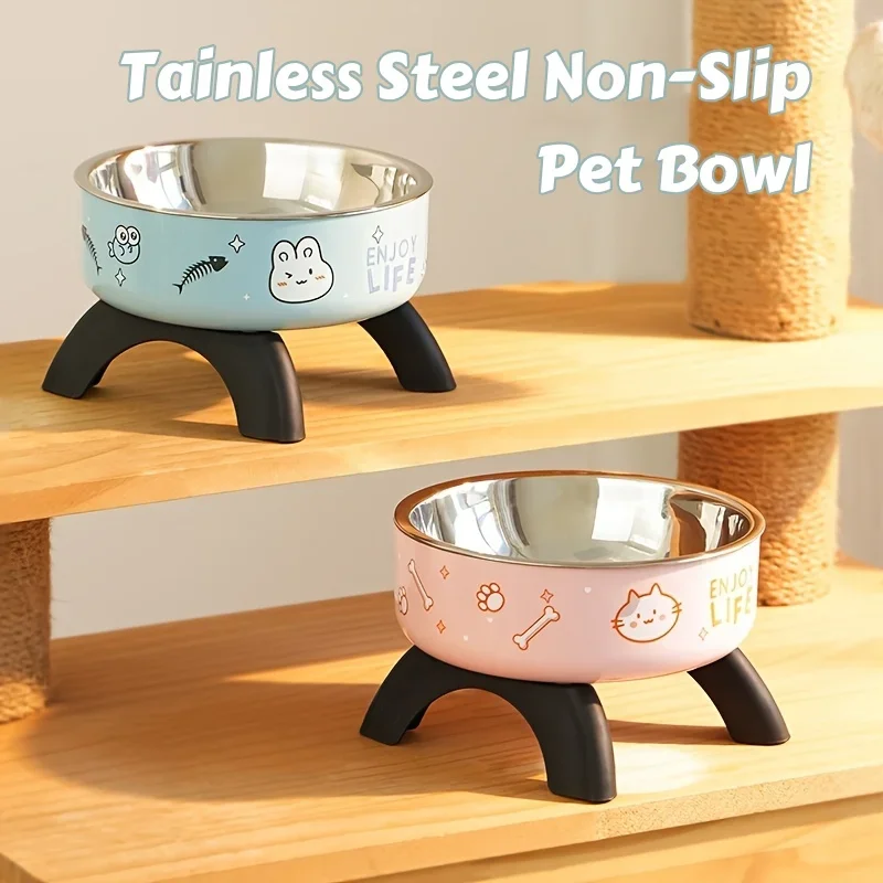 Cuenco acero inoxidable antideslizante para gatos y perros - imagen 3