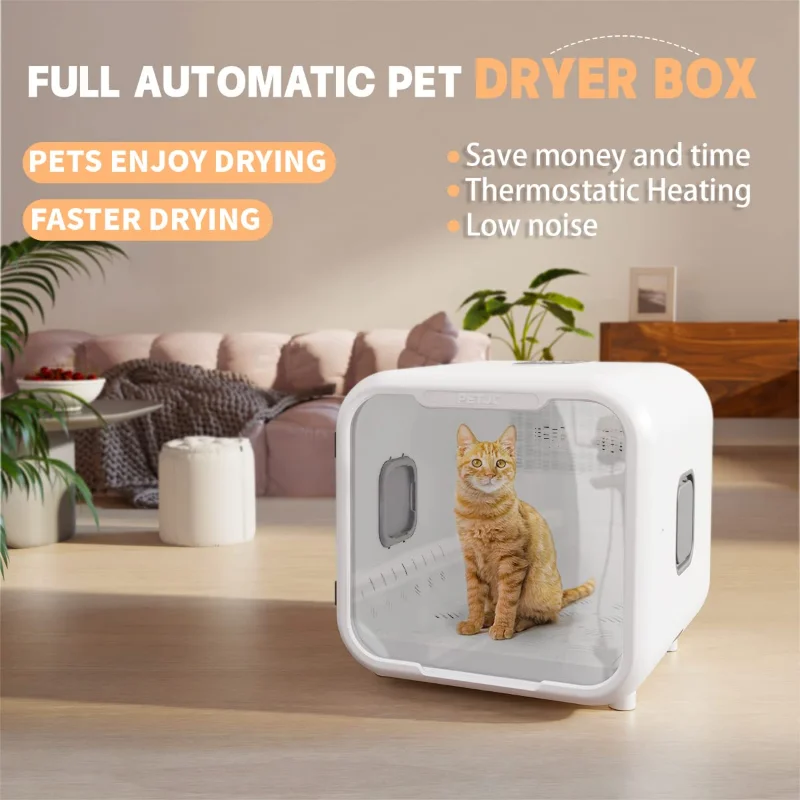 Automatic Pet Dryer Box for Cats Dogs,Ultra Quiet Dog Hair Dryer 71L Capacity with Smart Temperature Control and 360 Drying - imagen 3