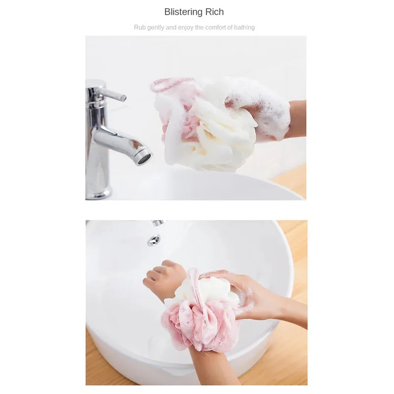 Bola de esponja de baño para mascotas de dos tonos, accesorio interactivo para el cuidado de perros y gatos para limpieza suave, suministro esencial para el baño de mascotas, 1 ud. - imagen 3