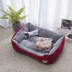 Sofa cama grande y calido para perros y gatos – nido suave