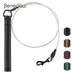 Correa de metal antimordeduras para perros – Mango acolchado antideslizante