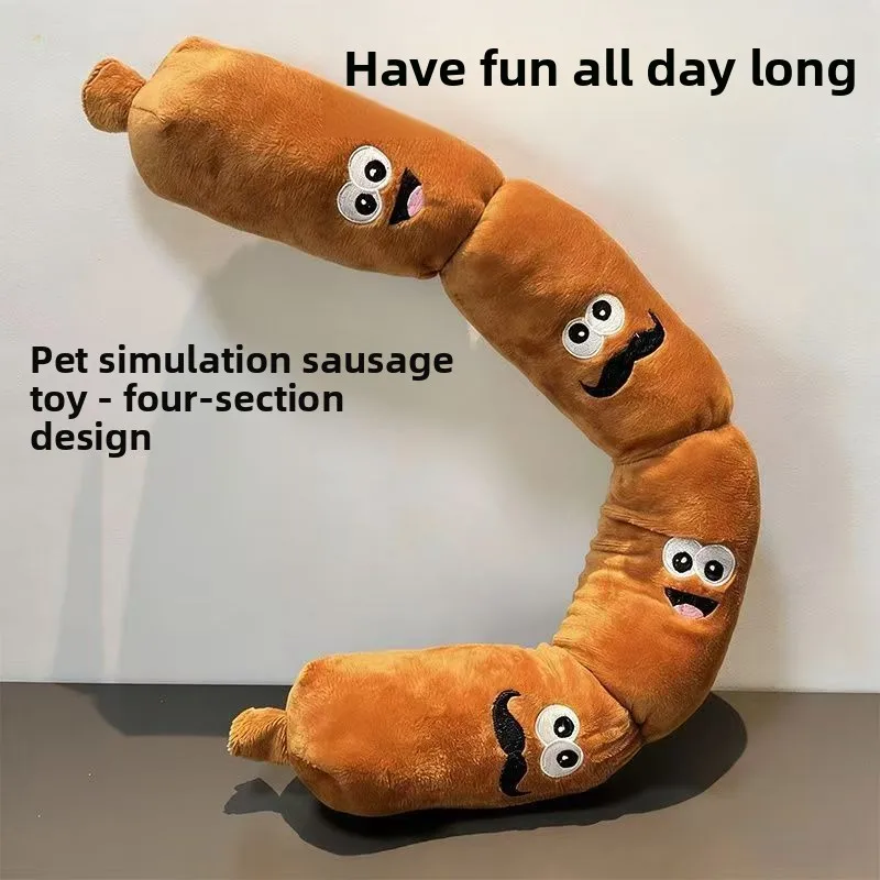 Juguete sonoro peluche salchicha para perros – Reduce aburrimiento - imagen 3