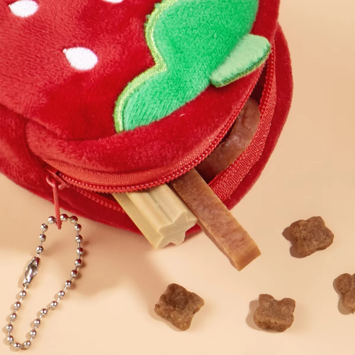 Bolsa de snacks para gatos y perros – Monedero felpa pato-rana - imagen 5
