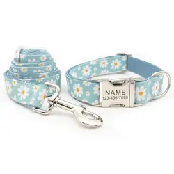 Collar para perros personalizado con grabado y correas a juego