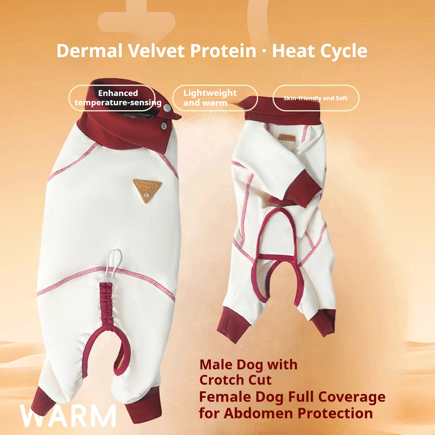 Pijama térmica de forro polar para perros pequeños – Ropa de invierno - imagen 3