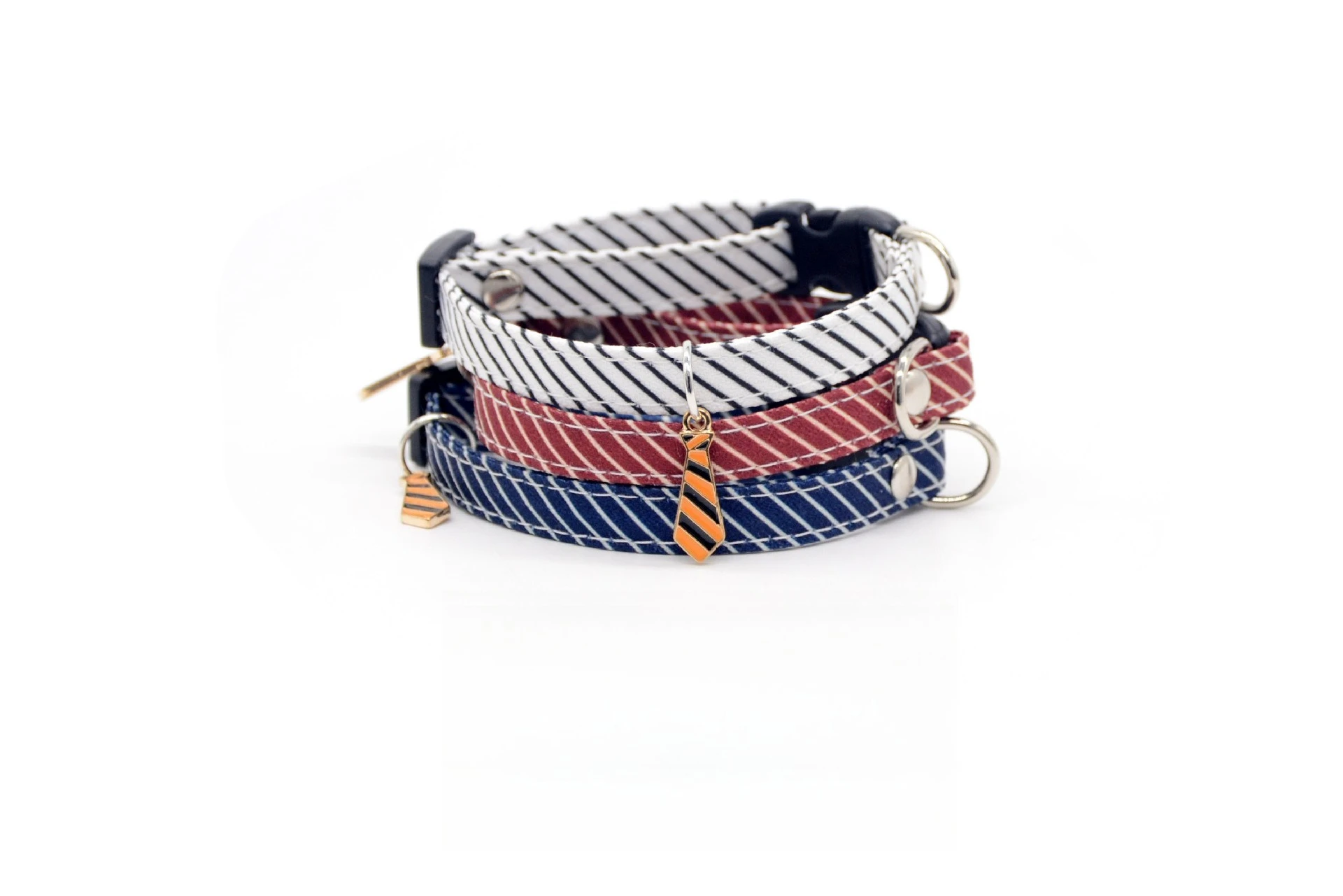 Corbata lazo ajustable a rayas para gato – Accesorio Navidad - imagen 5