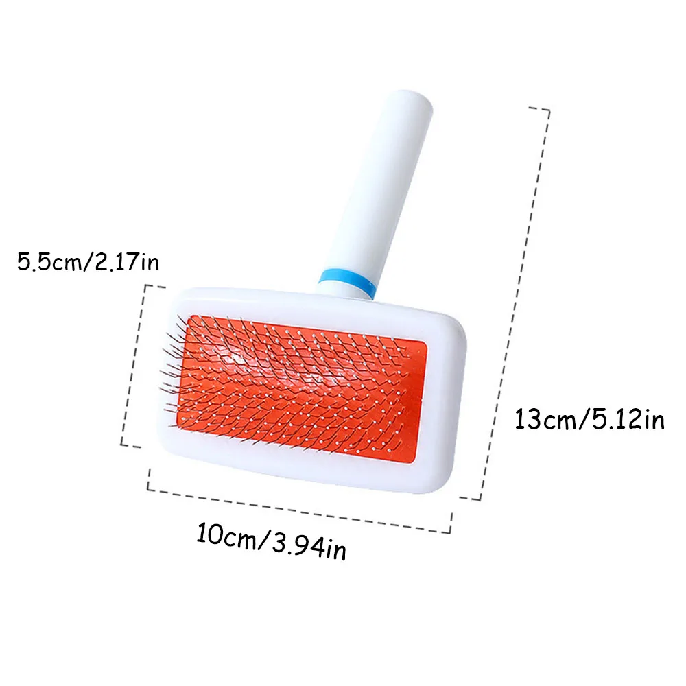 Peine para perros con mango, peine clásico con cojín de aire para mascotas, cepillo para el cuidado, agarre cómodo, adecuado para perros de varias razas