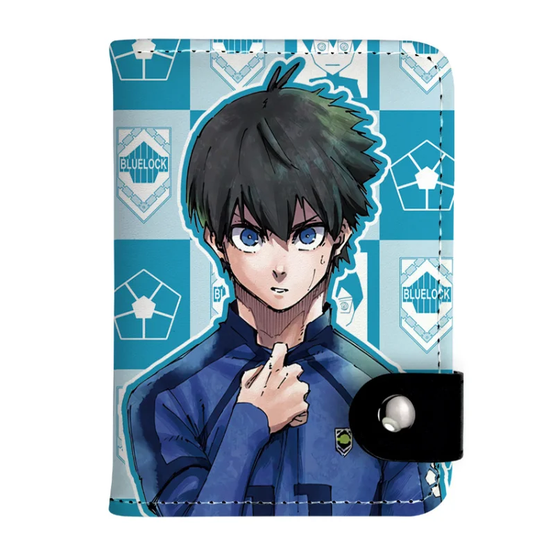 Cartera vertical con cierre de botones y estilo kawaii