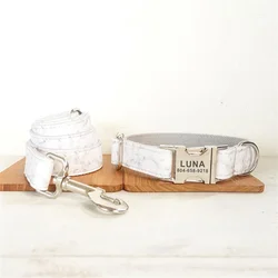 Collar y correa para mascotas – Set identificativo ajustable
